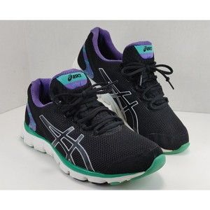 Asics Gel® Frequency 2™ Women's Running Sneakers BLK/PURP/GREEN/TEAL Size US 8.5